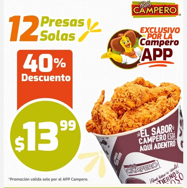 40% de descuento en Campero