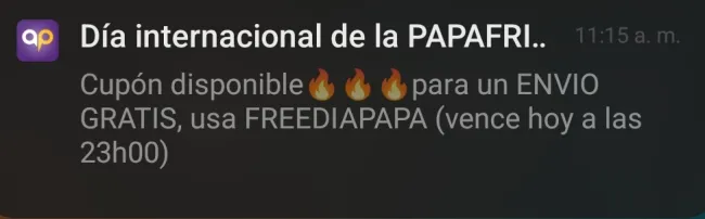 Cupón de envío gratis en Appedir 20 agosto 2023