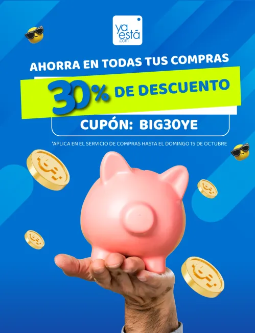 Cupón de descuento del 30% en YaEsta