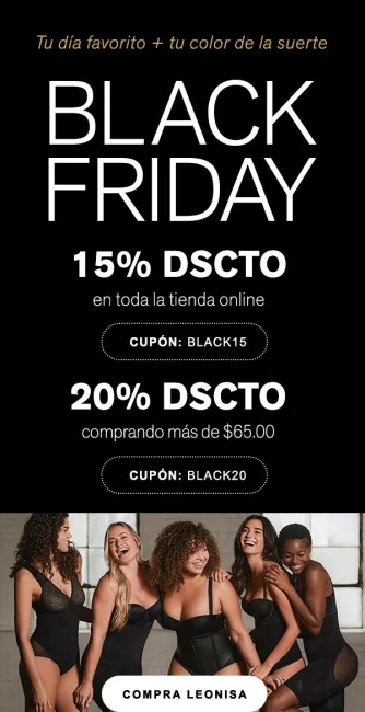 Cupón de descuento del 20% en Leonisa