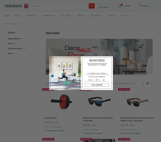 Hasta el 50% de descuento en accesorios para el hogar en Colineal