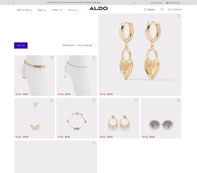 Ofertas Mujer en Aldo hasta el 50% de descuento por fin de temporada 