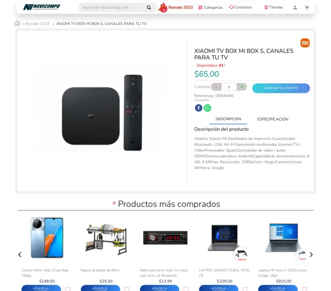 XIAOMI TV BOX MI BOX S