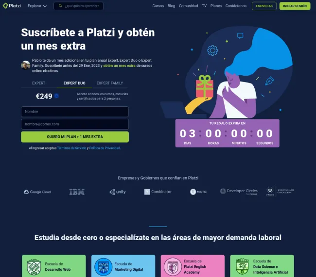 Gana un mes gratis en Platzi y aprende con más de 1000 cursos