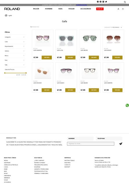 40% de descuento en trajes de baño y gafas desde $5 en Roland