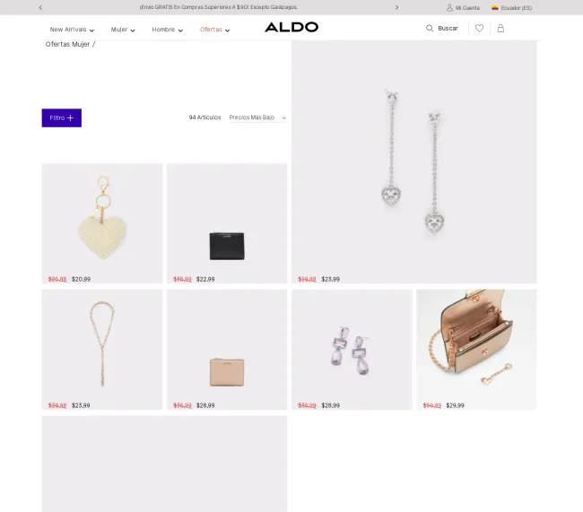 50% de descuento en Aldo