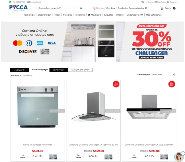 30% de descuento en Pycca en compra en línea todo abril 2023