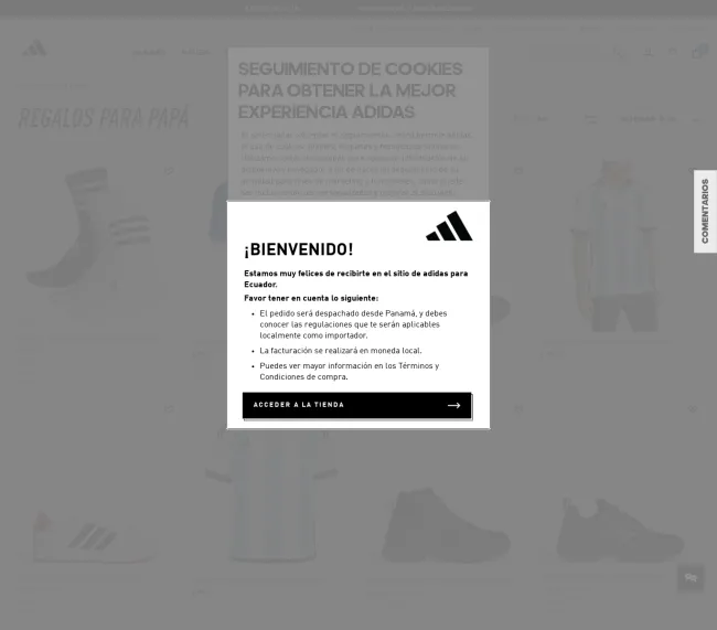 Cupón de 10% en Adidas para Regalos para Papá