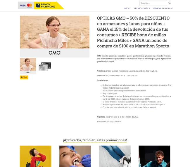 ÓPTICAS GMO – 50% de DESCUENTO en armazones y lunas para niños