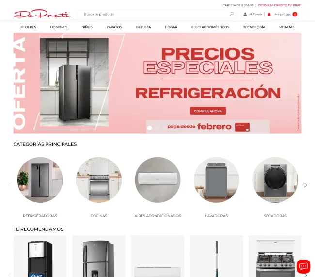 Descuentos en electrodomésticos en DePrati 