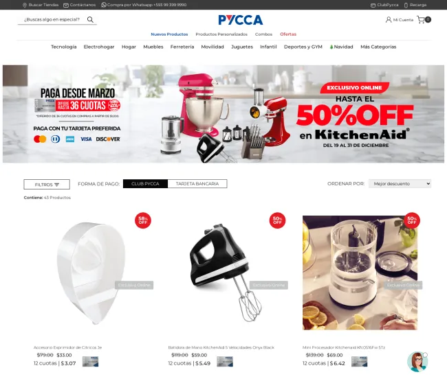 KitchenAid con el 50% de descuento 