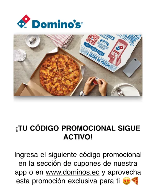 Cupon en Dominos