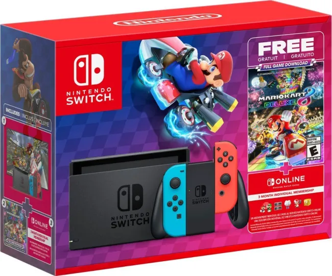 Nintendo - Switch Mario Kart 8 Deluxe Bundle con descuento del 52%