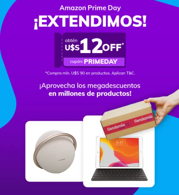 Cupón de $12off en Tiendamia