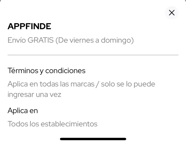 Cupón de envío gratis en Appedir agosto 2024
