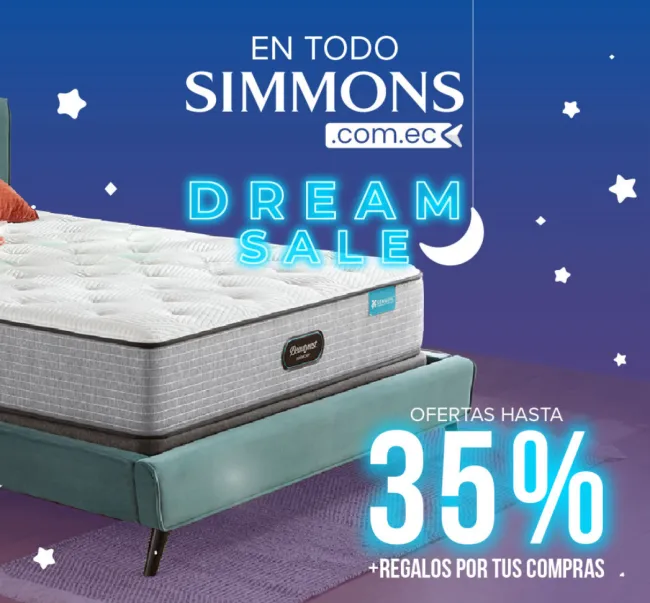 Hasta el 35% de descuento en colchones y almohadas Simmons