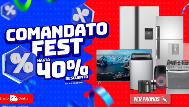 Electrodomésticos hasta con el 40% de descuento en Comandato