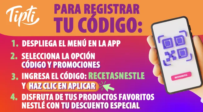 Cupón de $5 de regalo al comprar productos Nestle por Tipti
