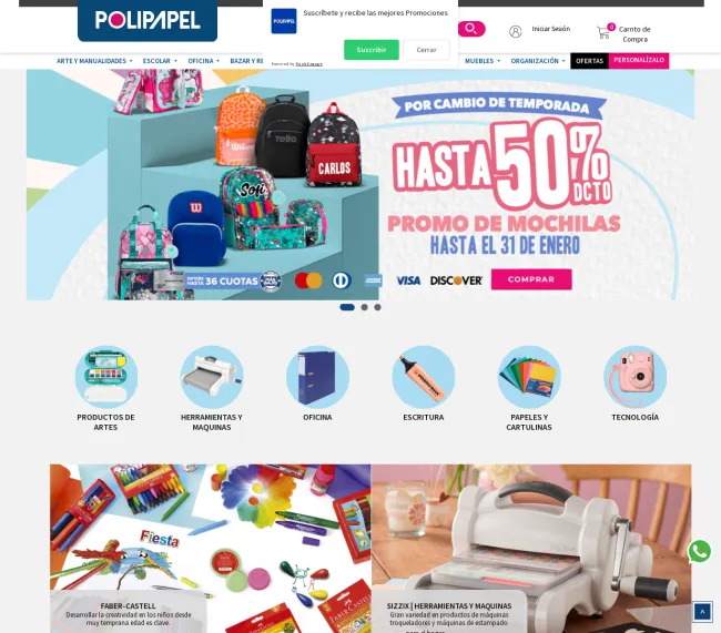 Cupón de descuento del 10% en Polipapel