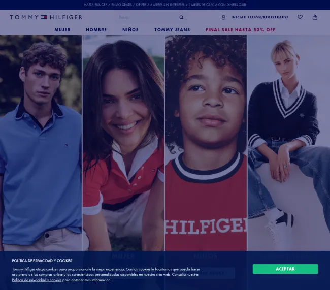 Cupón de descuento del 10% en Tommy Hilfiger 