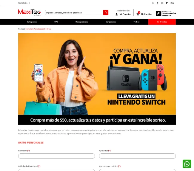 Participa por un Nintendo Switch ¡GRATIS! 🎮