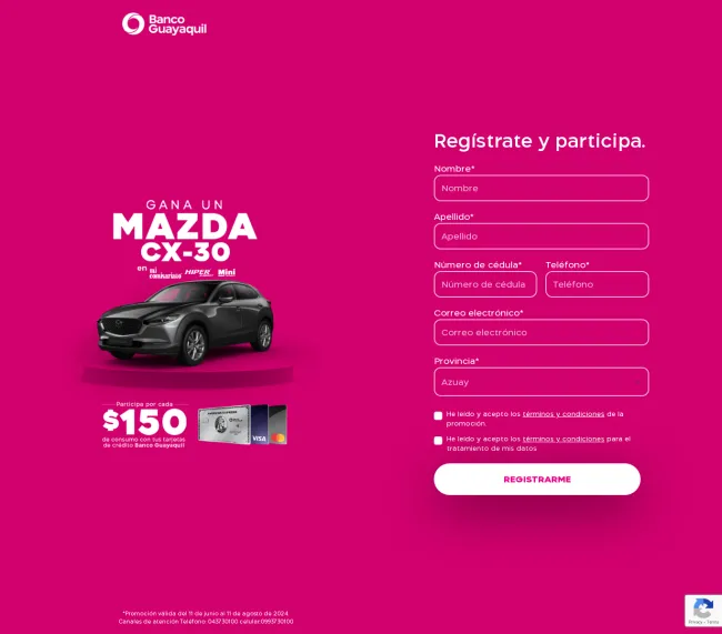 Gana un Mazda comprando en Mi Comisariato