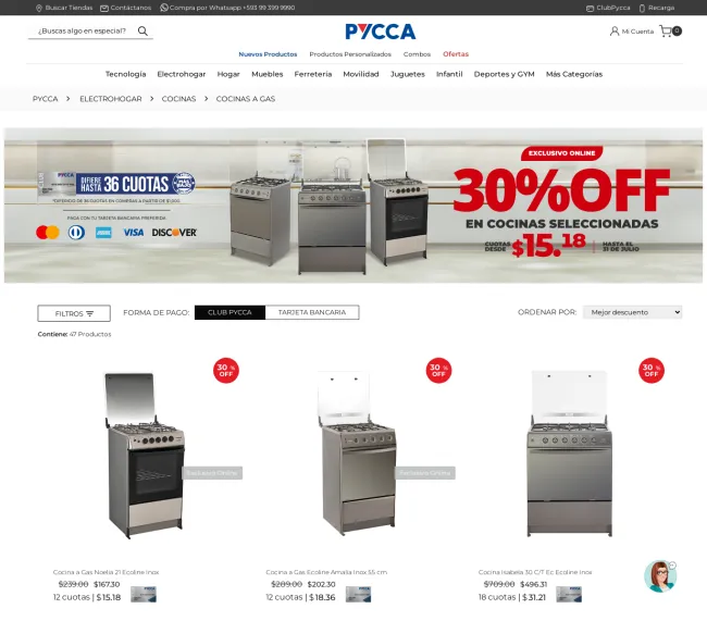 15% de descuento en cocinas en Pycca