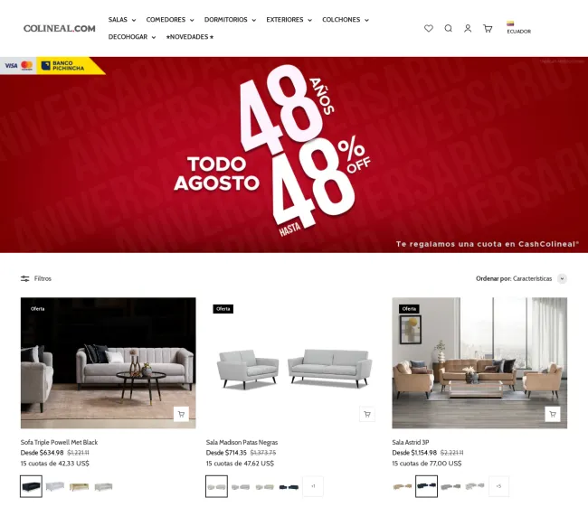 Muebles, colchones y accesorios Colineal hasta con el 48% de descuento 