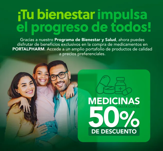 Cupón de descuento en medicinas de hasta el 50% en PortalPharm