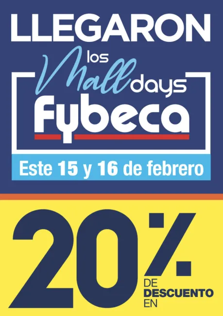 20% dto. en los Mall Days Fybeca 🎁