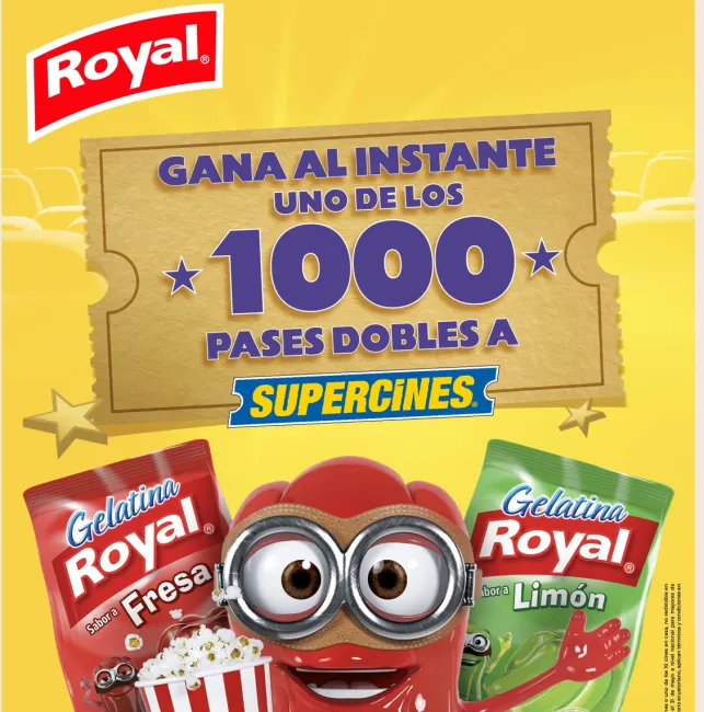 Gana entradas al cine con Royal