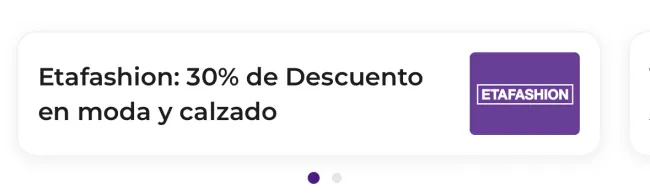 ETAFASHION - 30% de descuento en Moda y Calzado con Deuna