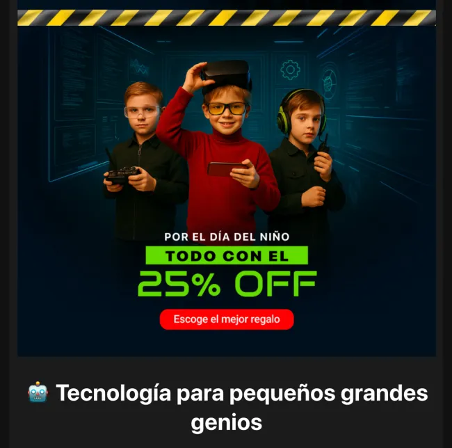 Hasta el 25% de descuento en Maxitec por el Día del niño