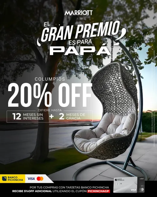 20% OFF en columpios ergonómicos con opción de pago sin intereses en Almacenes Marriot