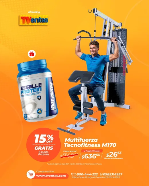 Equipos Fitness con Descuentos y Regalos para Entrenar en Casa en TVentas