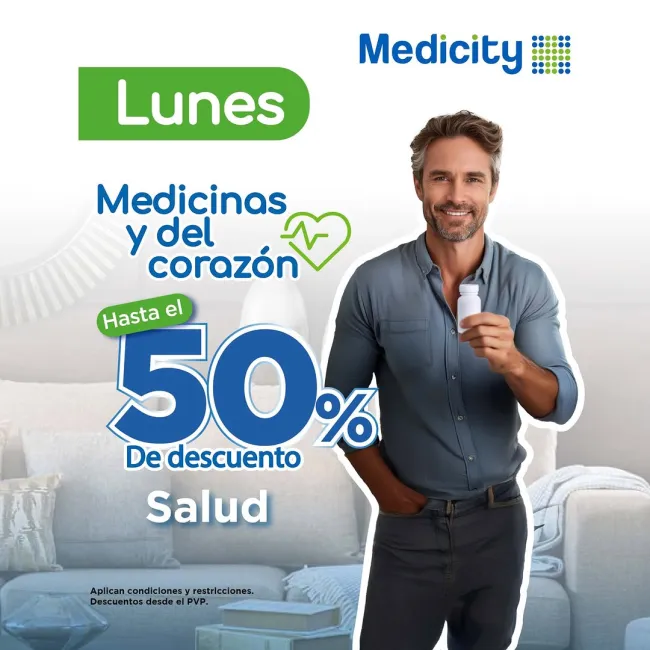 Descuentos en Medicity: hasta 50% en productos y medicamentos para tu bienestar en junio 2025