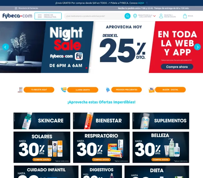 Cupón de 20% de descuento en Fybeca