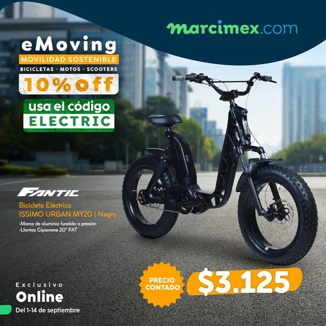 Cupón de descuento del 10% en compra de una moto eléctrica