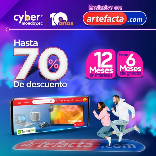 Cyber Monday con hasta el 70% de descuento