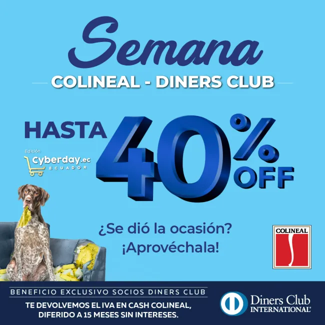 Semana Diners en Colineal, hasta el 40% de descuento 