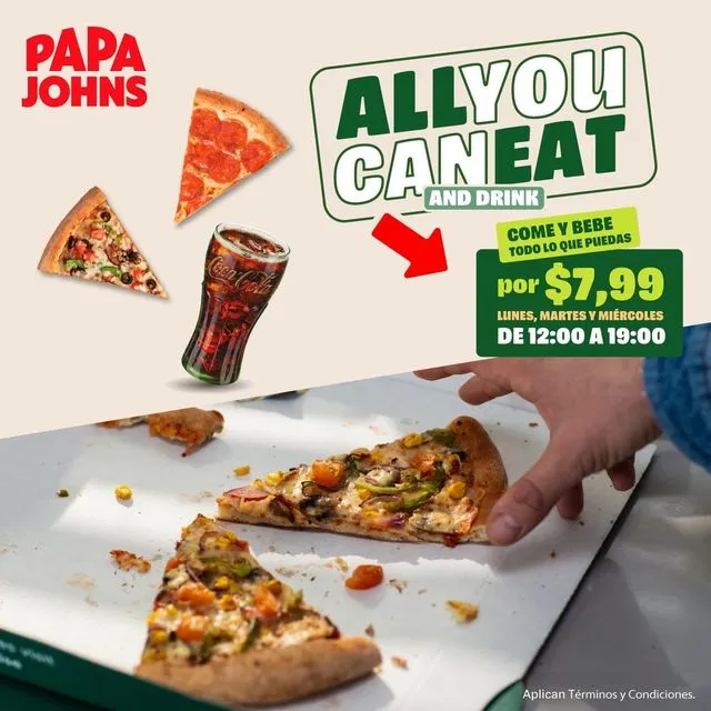 All You Can it en Papá Johns