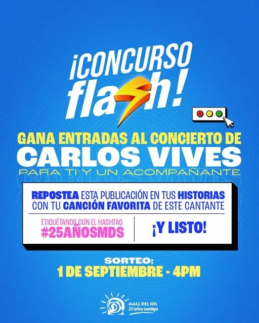 Gana entradas a Carlos Vives comentando en Instagram