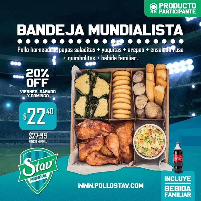20% de descuento en Bandeja Mundialista Stav