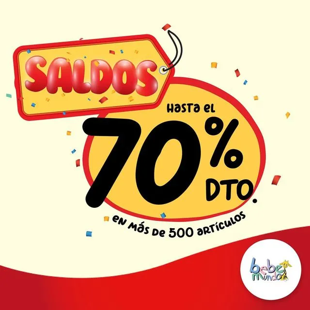Saldos en Bebemundo hasta el 70% de descuento