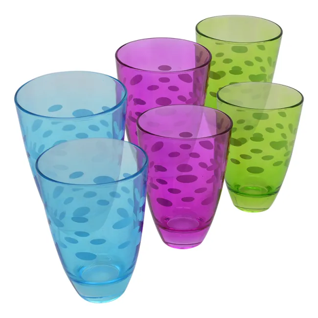 Vaso Alto Brigitta Sabrina Point en Set de 6 Piezas