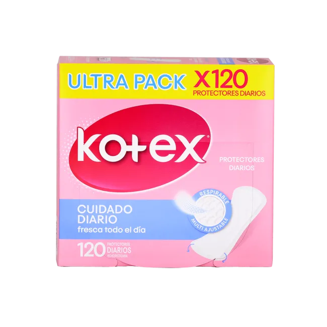 Kotex Protectores Diarios Dúo X 120u, menor precio encontrado!