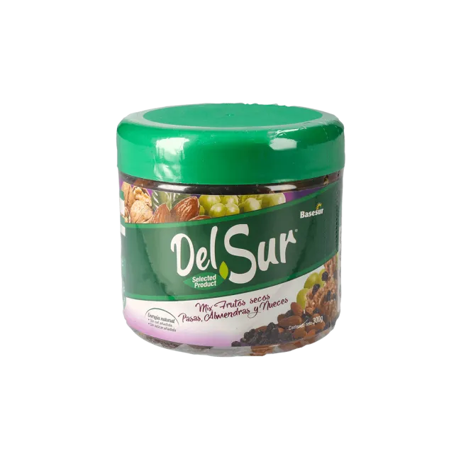 Del Sur Mix Frutos Secos Pasas, Almendras y Nueces 300g