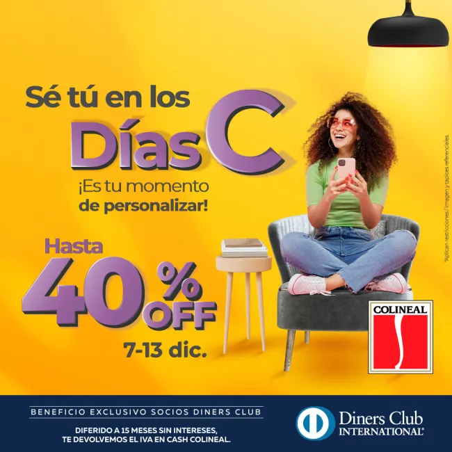 Descuento de hasta el 50% en muebles, colchones y accesorios Colineal