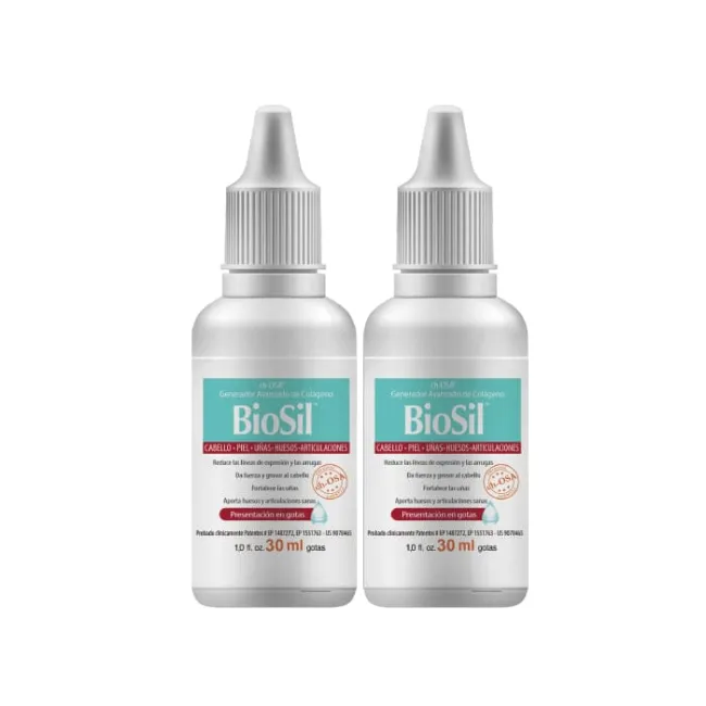 2X1 BioSil Gotas 30ml Generador de Colágeno al 50% de descuento