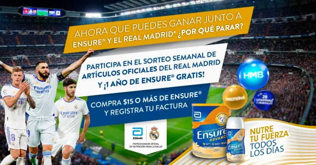 Gana artículos del Real Madrid con Ensure